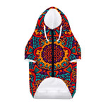 Bohemian Native Mandala Pattern Print Dog Zip Up Hoodie