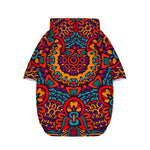 Bohemian Native Mandala Pattern Print Dog Zip Up Hoodie
