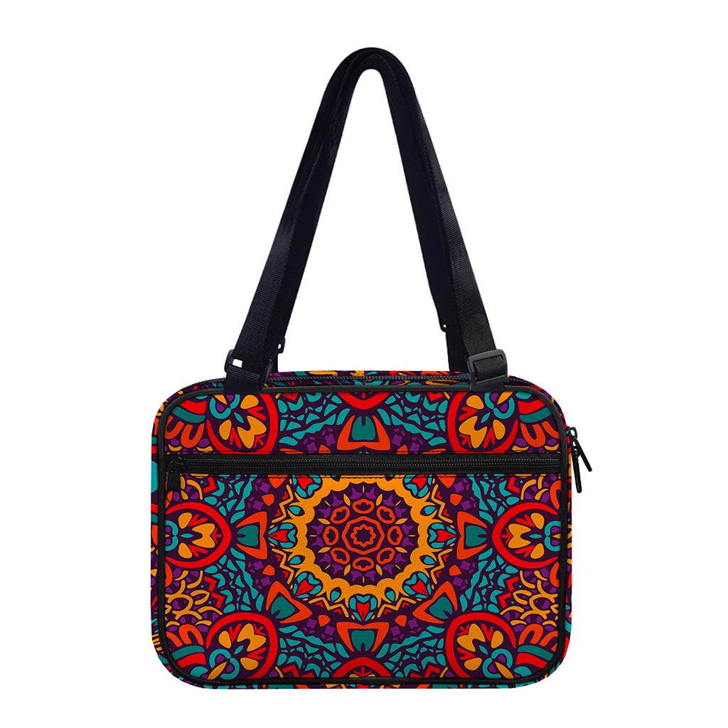 Bohemian Native Mandala Pattern Print Double Strap Bible Bag