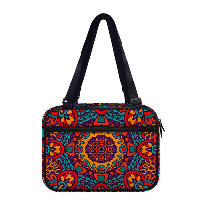 Bohemian Native Mandala Pattern Print Double Strap Bible Bag