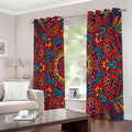 Bohemian Native Mandala Pattern Print Extra Wide Grommet Curtains
