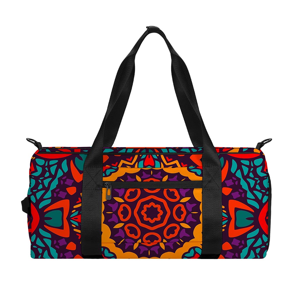 Bohemian Native Mandala Pattern Print Gym Bag