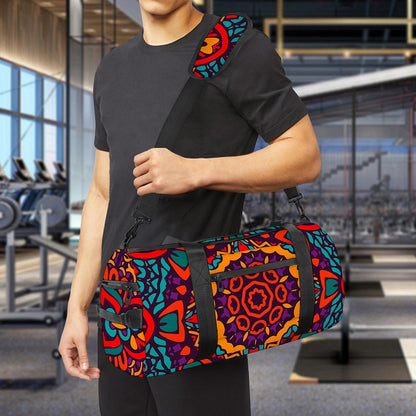 Bohemian Native Mandala Pattern Print Gym Bag