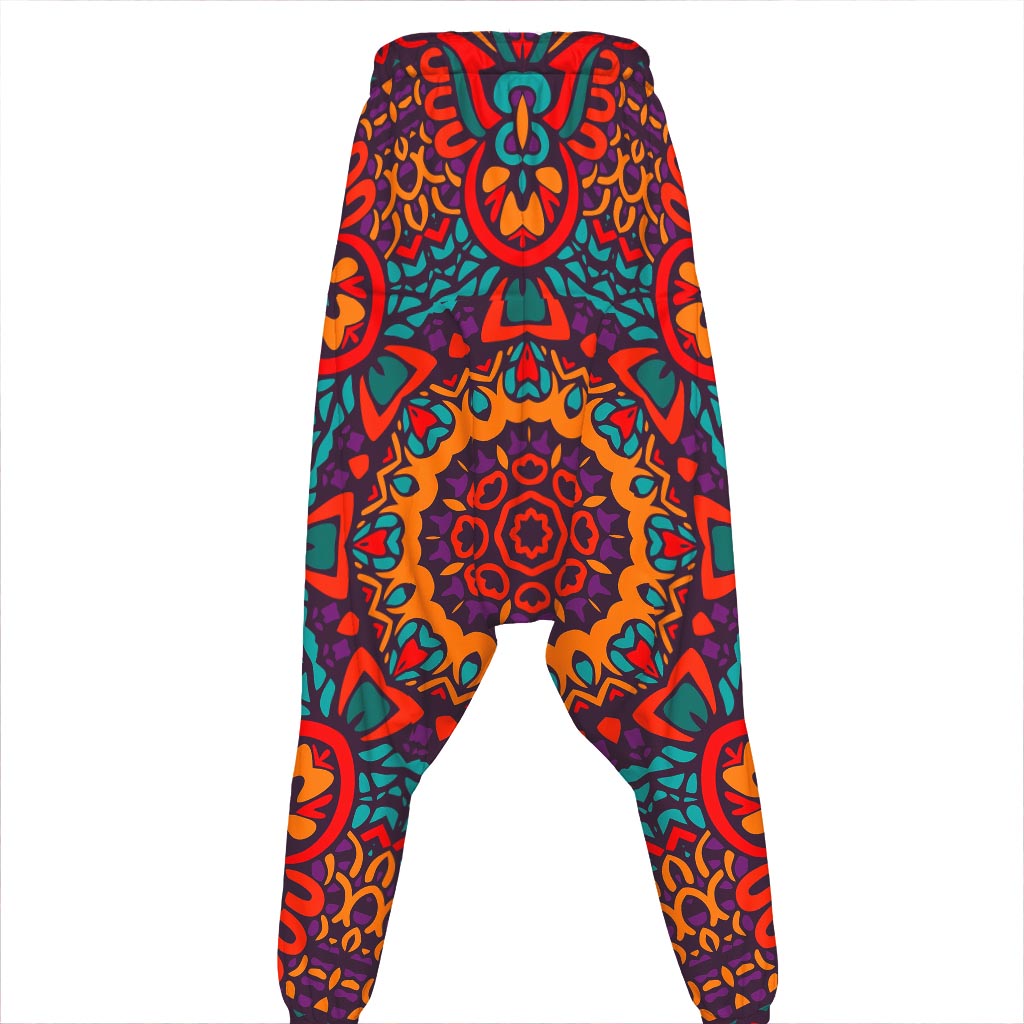 Bohemian Native Mandala Pattern Print Hammer Pants