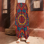Bohemian Native Mandala Pattern Print Harem Pants