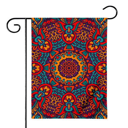 Bohemian Native Mandala Pattern Print House Flag