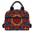 Bohemian Native Mandala Pattern Print Insulated Lunch Bag