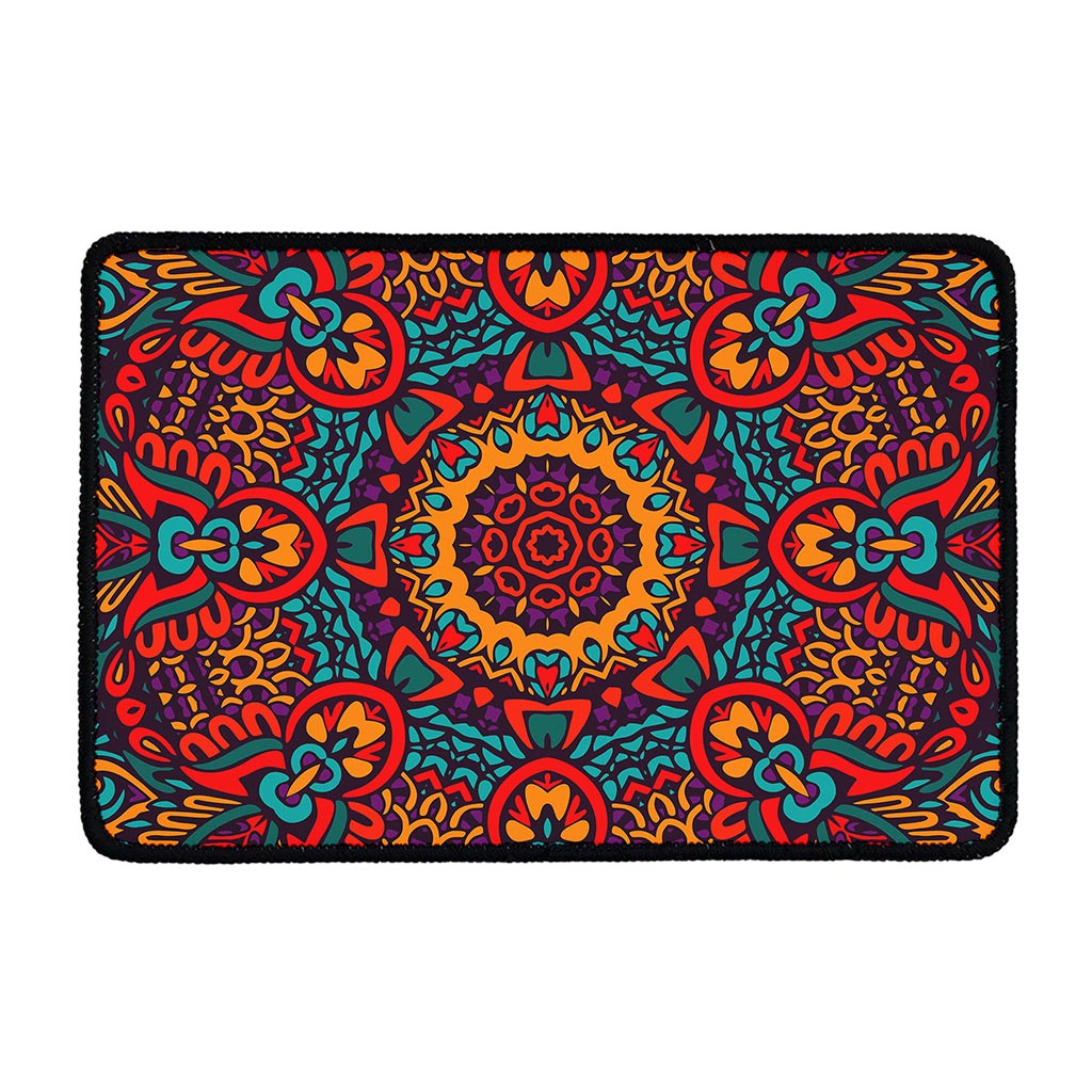 Bohemian Native Mandala Pattern Print Kitchen Mat