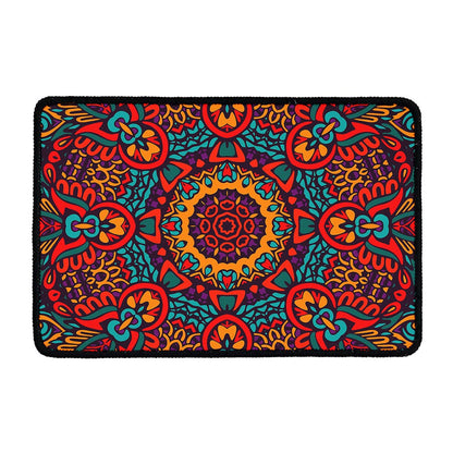Bohemian Native Mandala Pattern Print Kitchen Mat