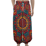 Bohemian Native Mandala Pattern Print Lantern Pants