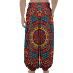 Bohemian Native Mandala Pattern Print Lantern Pants