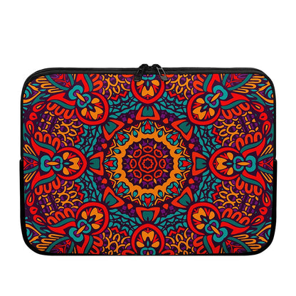 Bohemian Native Mandala Pattern Print Laptop Sleeve