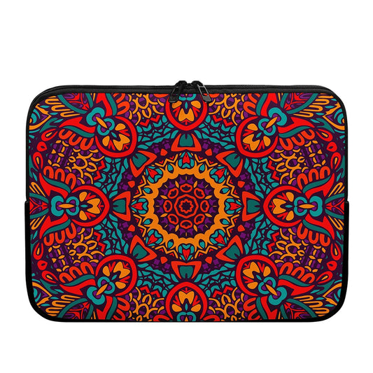 Bohemian Native Mandala Pattern Print Laptop Sleeve