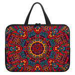 Bohemian Native Mandala Pattern Print Laptop Sleeve With Handle