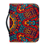 Bohemian Native Mandala Pattern Print Leather Bible Cover