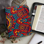Bohemian Native Mandala Pattern Print Leather Bible Cover