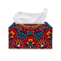 Bohemian Native Mandala Pattern Print Leather Tissue Box Cover