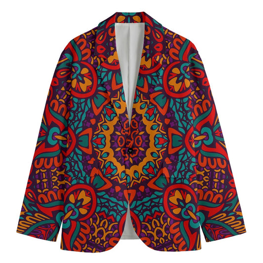 Bohemian Native Mandala Pattern Print Men's Blazer