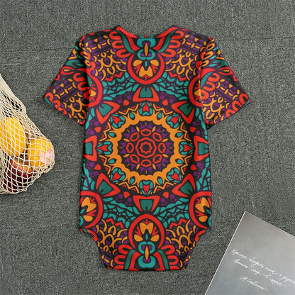 Bohemian Native Mandala Pattern Print Men's Bodysuit