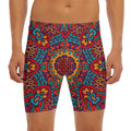 Bohemian Native Mandala Pattern Print Men's Long Boxer Briefs