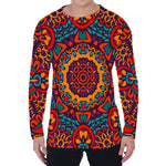 Bohemian Native Mandala Pattern Print Men's Long Sleeve T-Shirt