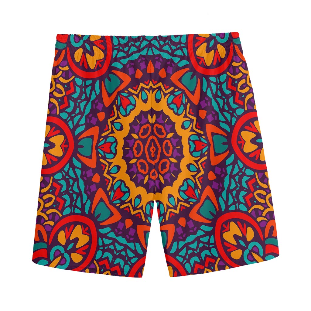 Bohemian Native Mandala Pattern Print Men's Sports Shorts