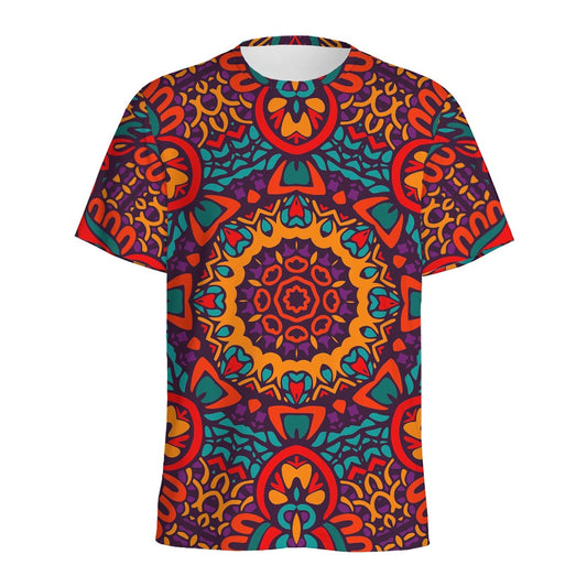Bohemian Native Mandala Pattern Print Men's Sports T-Shirt