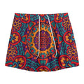 Bohemian Native Mandala Pattern Print Mesh Shorts
