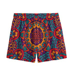 Bohemian Native Mandala Pattern Print Mesh Shorts