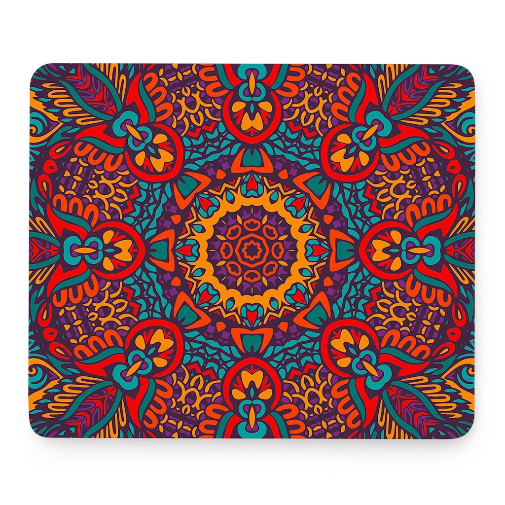 Bohemian Native Mandala Pattern Print Mouse Pad