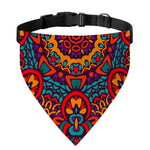 Bohemian Native Mandala Pattern Print Over The Collar Dog Bandana