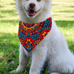 Bohemian Native Mandala Pattern Print Over The Collar Dog Bandana