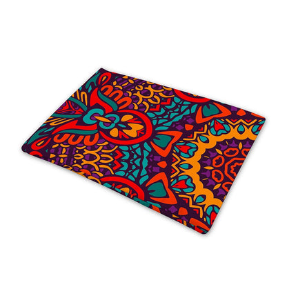 Bohemian Native Mandala Pattern Print Pet Cooling Mat Cover