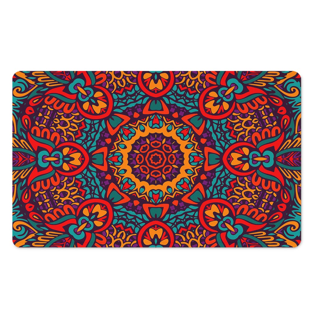 Bohemian Native Mandala Pattern Print Polyester Doormat