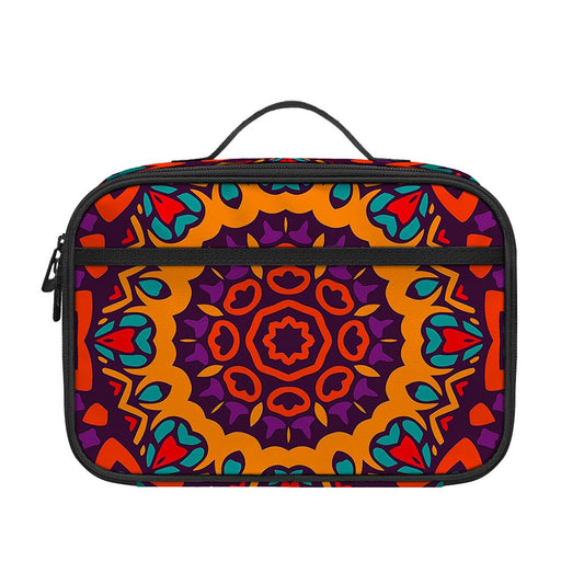 Bohemian Native Mandala Pattern Print Portable Lunch Bag