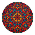 Bohemian Native Mandala Pattern Print Round Blanket
