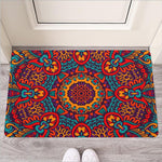 Bohemian Native Mandala Pattern Print Rubber Doormat