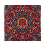 Bohemian Native Mandala Pattern Print Silk Bandana