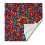 Bohemian Native Mandala Pattern Print Silk Bandana