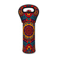 Bohemian Native Mandala Pattern Print Single Neoprene Wine Tote