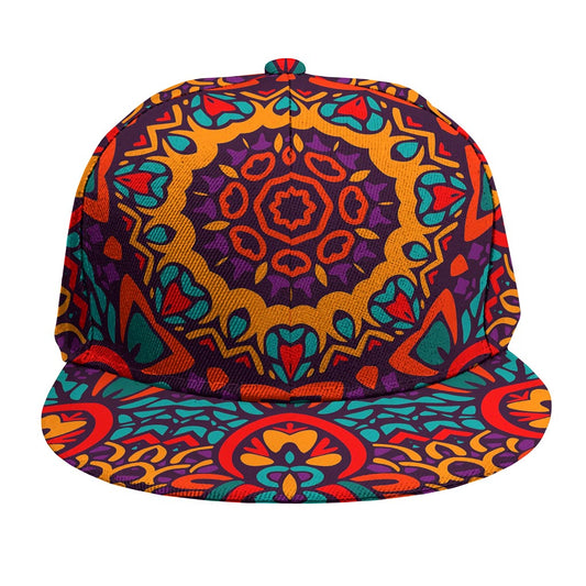 Bohemian Native Mandala Pattern Print Snapback Cap