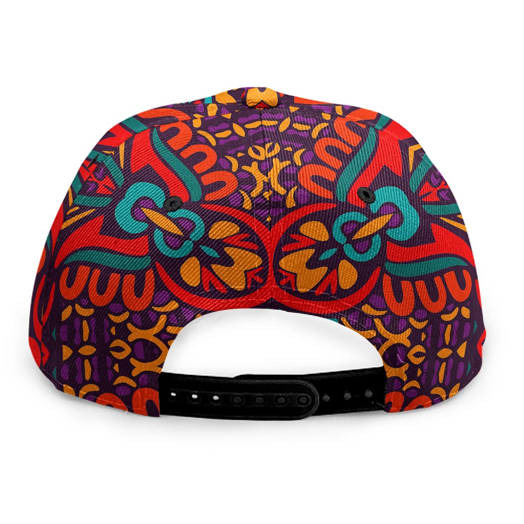 Bohemian Native Mandala Pattern Print Snapback Cap
