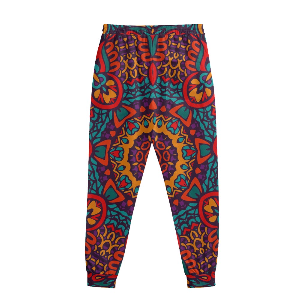 Bohemian Native Mandala Pattern Print Sweatpants