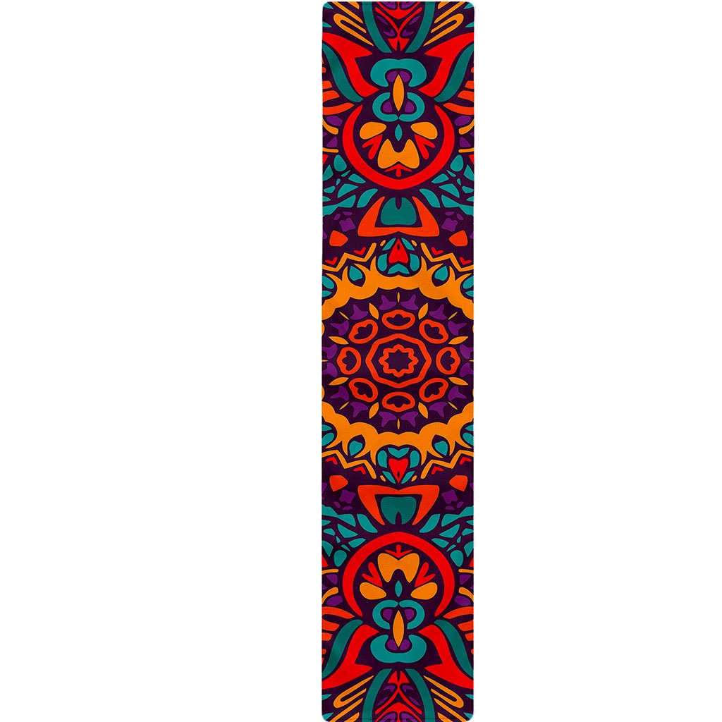 Bohemian Native Mandala Pattern Print Table Runner