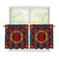 Bohemian Native Mandala Pattern Print Tier Curtains