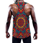 Bohemian Native Mandala Pattern Print Training Tank Top