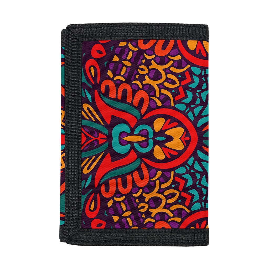 Bohemian Native Mandala Pattern Print Trifold Wallet