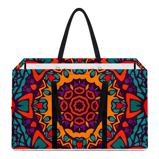 Bohemian Native Mandala Pattern Print Utility Tote Bag