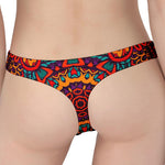 Bohemian Native Mandala Pattern Print Women's Thong