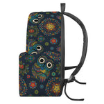 Bohemian Owl Pattern Print Backpack